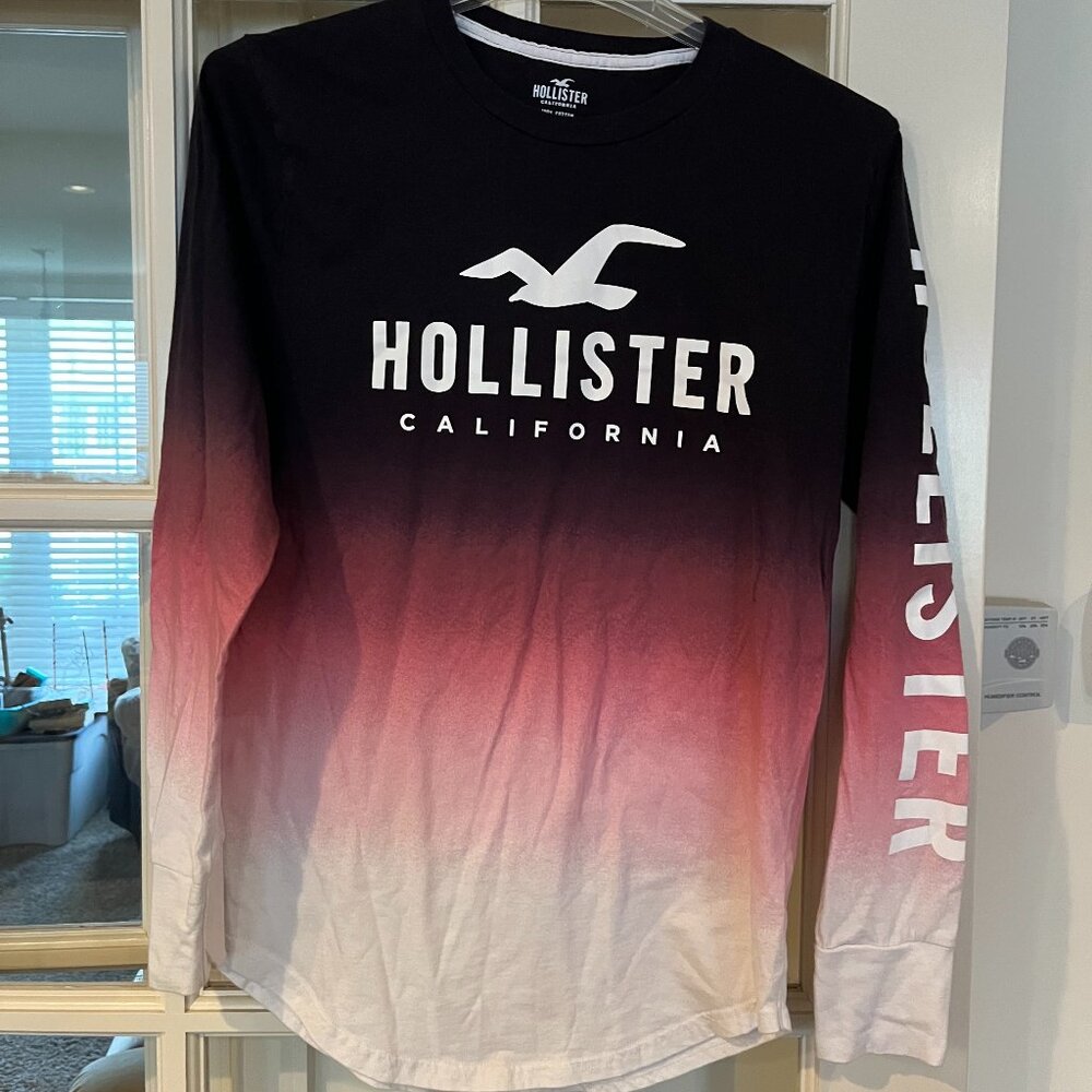 Holliser California Ombre Long sleeve T-shirt Men's Small